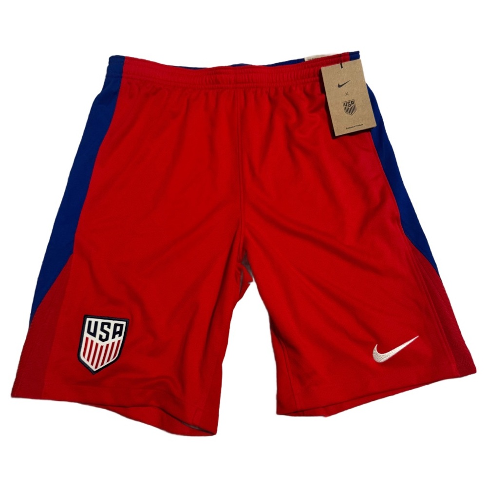 Nike Boys XL USA Soccer Gym Shorts Red Blue Athletic Dri-FIT Performance XL